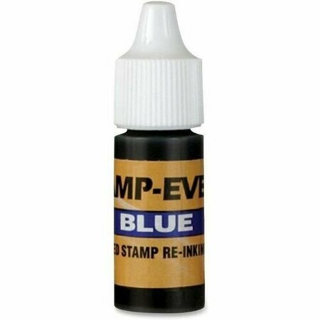 U.S. STAMP & SIGN Refill Ink, f/Stamp-Ever Stamps, Plastic Bottle, 7 ml, Blue USS5029